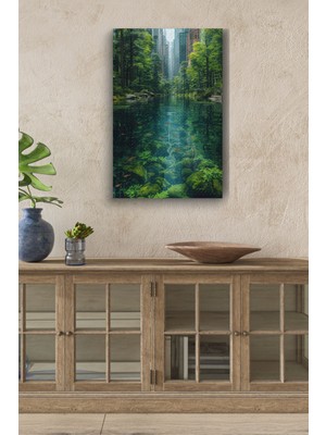 Limitless Design Şehir Ve Doğa Birleşik Hd Baskı Kanvas Tablo