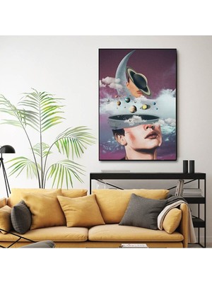 Limitless Design Dekoratif Soyut Sanat Ahşap Hd Baskı Kanvas Tablo