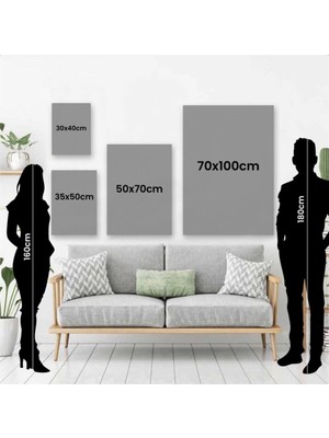 Limitless Design Soyut Renkli Şekiller Dekoratif Kanvas Duvar Tablosu Ev Ofis