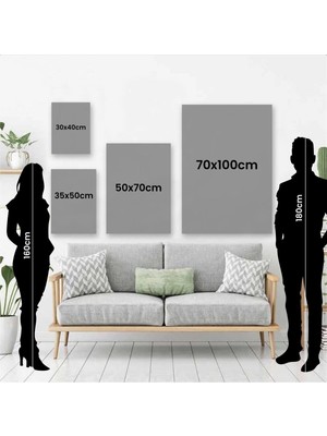 Limitless Design Hd Baskı Kanvas Tablo Baskılı Dekoratif Modern Turuncu Şapkalı Kadın Ev Ofis Otel Dekor