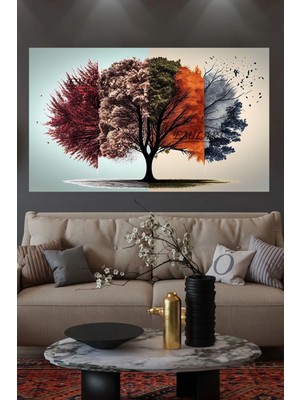 Limitless Design Özel Tasarım Sonbahar Yaprakları Hd Kalite Hd Baskı Kanvas Tablo