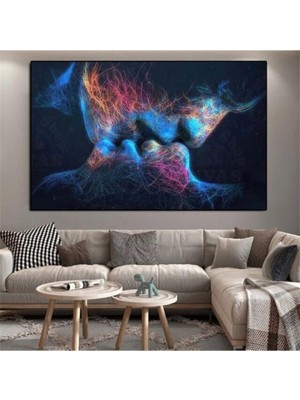 Limitless Design Dekoratif Quıet Kısses Hd Baskı Kanvas Tablo