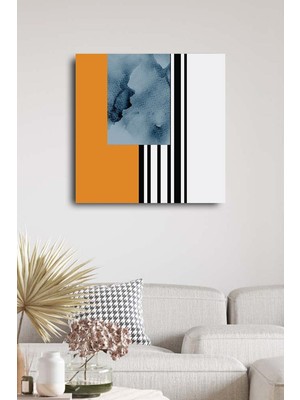 Limitless Design Hd Baskı Kanvas Tablo Baskılı Soyut Geometrik Şekiller Ve Balıklar Ev Ofis Otel Dekor