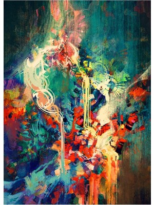 Limitless Design Soyut Modern Kanvas Gülen Tablo