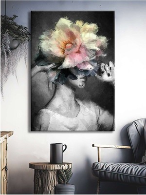 Limitless Design Abstract Woman Art Dekoratif Hd Baskı Kanvas Tablo - Voov2490