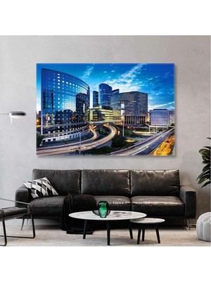 Limitless Design Şehir Manzarası Emlak Real Estate Emlakçı Hd Baskı Kanvas Tablo Ar030234