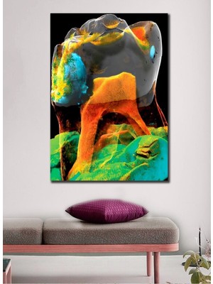 Limitless Design Arka Diş Ağız Yapısı,Dent,Dişçi,Ortodonti Hekimi Hd Baskı Kanvas Tablo