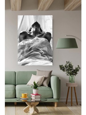 Limitless Design Nü Kadın Ve Battaniyesi Hd Kalite Hd Baskı Kanvas Tablo