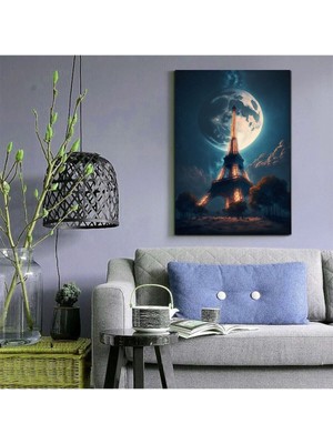 Limitless Design Eyfel Kulesı Hd Baskı Kanvas Tablo