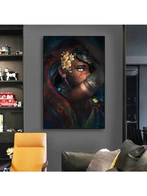 Limitless Design Dekoratif Gypsy Gril Hd Baskı Kanvas Tablo