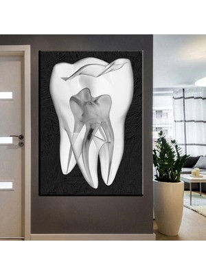 Limitless Design Ağız Ve Diş Sağlığı Polikliniği Tabloları Dekoratif Diş, Dekoratif Dişçi, Dişçi Dekorasyonu Dsc-141