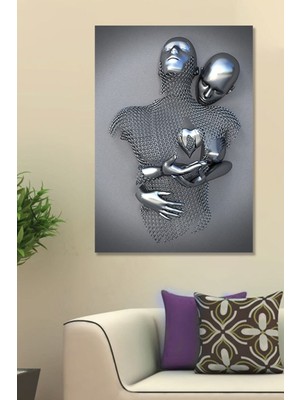 Limitless Design 90x130 Teslimiyet Kanvas Duvar Tablo