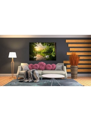 Limitless Design Göl Manzara Hd Baskı Kanvas Tablo