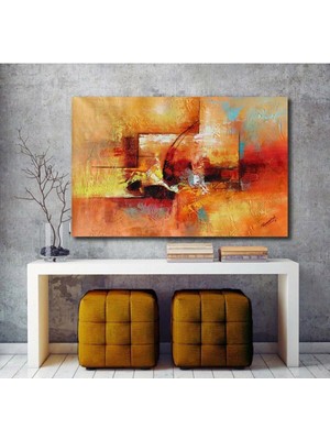 Limitless Design Yağlı Boya Görünümlü Soyut Hd Baskı Kanvas Tablo Modelu89