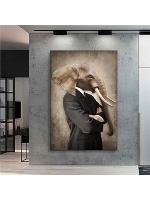 Limitless Design Biyografik Fil Hd Baskı Kanvas Tablo