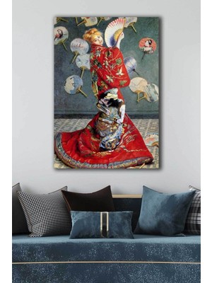 Limitless Design Camille Monet Japon Kostümüyle - Claude Monet Ünlü Ressamlar Hd Baskı Kanvas Tablo