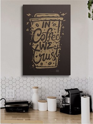 Limitless Design Cafeler Kahve Büfe Büfeler Için Abstract Trend Dekoratif Kanvas Canvas Tablo