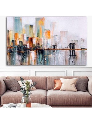 Limitless Design Soyut Şehir Hd Baskı Kanvas Tablo