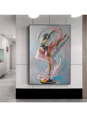Limitless Design Ballerina Dekoratif Hd Baskı Kanvas Tablo
