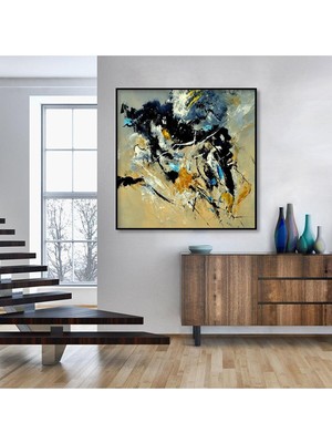 Limitless Design Yağlı Boya Görünümlü Dekoratif Soyut Hd Baskı Kanvas Tablosu