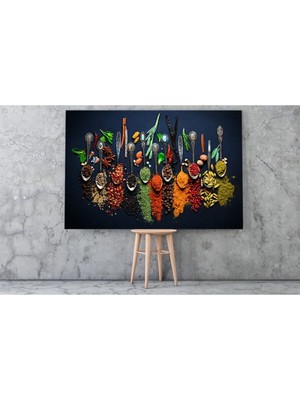 Limitless Design Dev Boyut Baharatlar Hd Baskı Kanvas Tablo