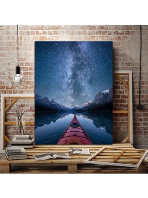 Limitless Design Gece Deniz Manzaralı Hd Baskı Kanvas Tablo Mn1