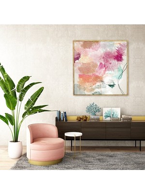 Limitless Design Yağlı Boya Görünümlü Dekoratif Soyut Hd Baskı Kanvas Tablosu