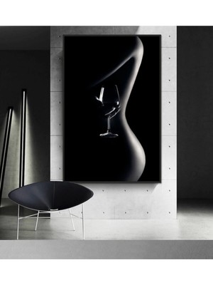 Limitless Design Dekoratif Women & Black Hd Baskı Kanvas Tablo