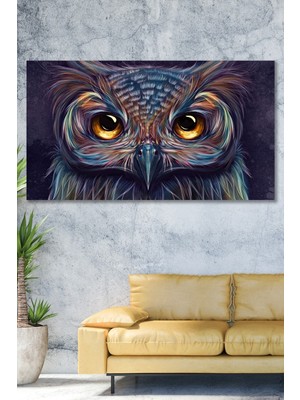 Limitless Design Dev Boyut Baykuş Duvar Hd Baskı Kanvas Tablo