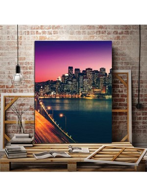 Limitless Design Şehir Manzaralı Hd Baskı Kanvas Tablo Mn1