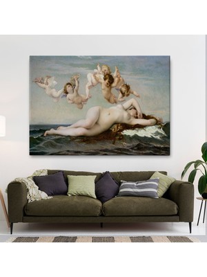 Limitless Design Alexandre Cabanel'in Venüsün Doğuşu Isimli Eseri Hd Baskı Kanvas Tablo, The Birth Of VENUS-5028