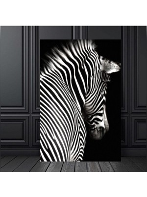Limitless Design Zebra Dekoratif Hd Baskı Kanvas Tablo