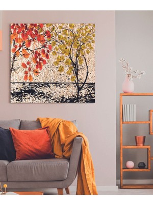 Limitless Design Dekoratif The Two Trees Duvar Hd Baskı Kanvas Tablo