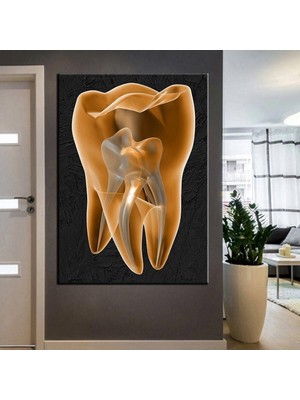 Limitless Design Ağız ve Diş Sağlığı Polikliniği Tabloları Dekoratif Diş, Dekoratif Dişçi, Dişçi Dekorasyonu DSC-131