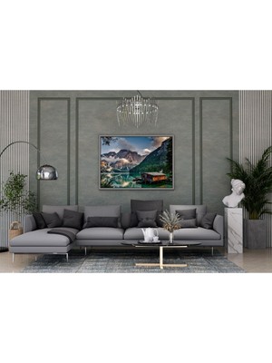 Limitless Design Eşsiz Dağ Manzarası Hd Baskı Kanvas Tablo