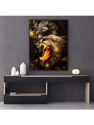 Limitless Design Dekoratif Lion King Hd Baskı Kanvas Tablo