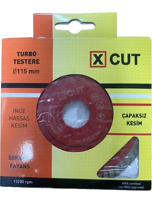 Kristal Seramik Kesici X-Cut 115 mm İnce