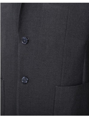 Uki Antrasit Comfort Fit Mono Yaka 6 Drop Modular Takım Elbise