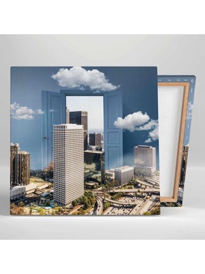 Limitless Design Emlak Şehir Planlaması Real Estate Building City Emlakçı Hd Baskı Kanvas Tablo