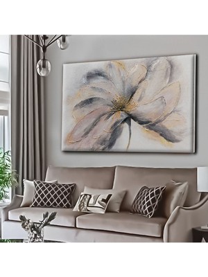 Limitless Design Dekoratif Tablonuz Dekoratif Modern Şık Çiçek Hd Baskı Kanvas Tablo E23