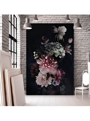 Limitless Design Çiçek Görseli Dekoratif Kanvas Duvar Tablo