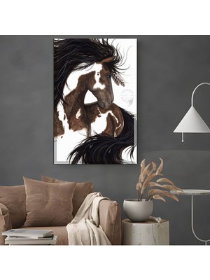 Limitless Design |şık At Tablosu 59 |çerçevesiz Hd Baskı Kanvas Tablo