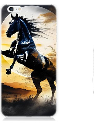 Teknomeg Apple iPhone 6 Plus Uyumlu Şaha Kalkmış At  Desenli Silikon Kılıf