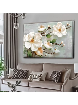 Limitless Design Dekoratif Tablonuz Dekoratif Modern Şık Çiçek Hd Baskı Kanvas Tablo E29