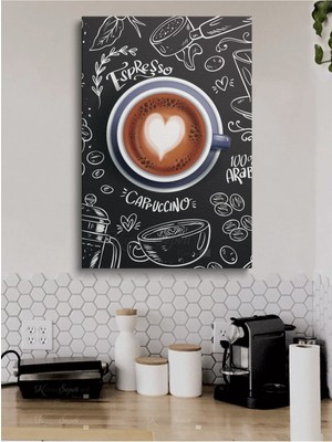 Limitless Design Cafe Caffe Cafeler Kahve Büfe Büfeler Için Abstract Trend Dekoratif Kanvas Canvas Tablo Tablolar