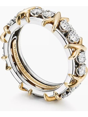 Lines Bijuteri Tiffany & Co. Tarz Schlumberger® Sixteen Stone Ring