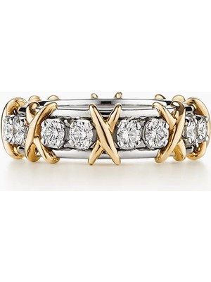 Lines Bijuteri Tiffany & Co. Tarz Schlumberger® Sixteen Stone Ring