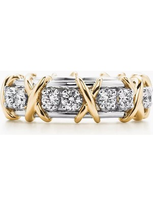 Lines Bijuteri Tiffany & Co. Tarz Schlumberger® Sixteen Stone Ring