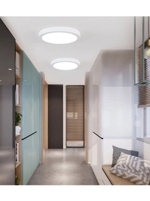 Nidage Modern Dekoratif Led Banyo Balkon Tuvalet Koridor Lambası Tavana Sıfır Led Armatür Avize Beyaz Işık