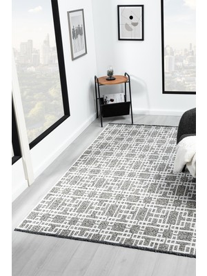 Bukle Krem Kaymaz Taban Makinede Yıkanabilir Kilim Balkon Mutfak Halısı Bk475 80 x 300